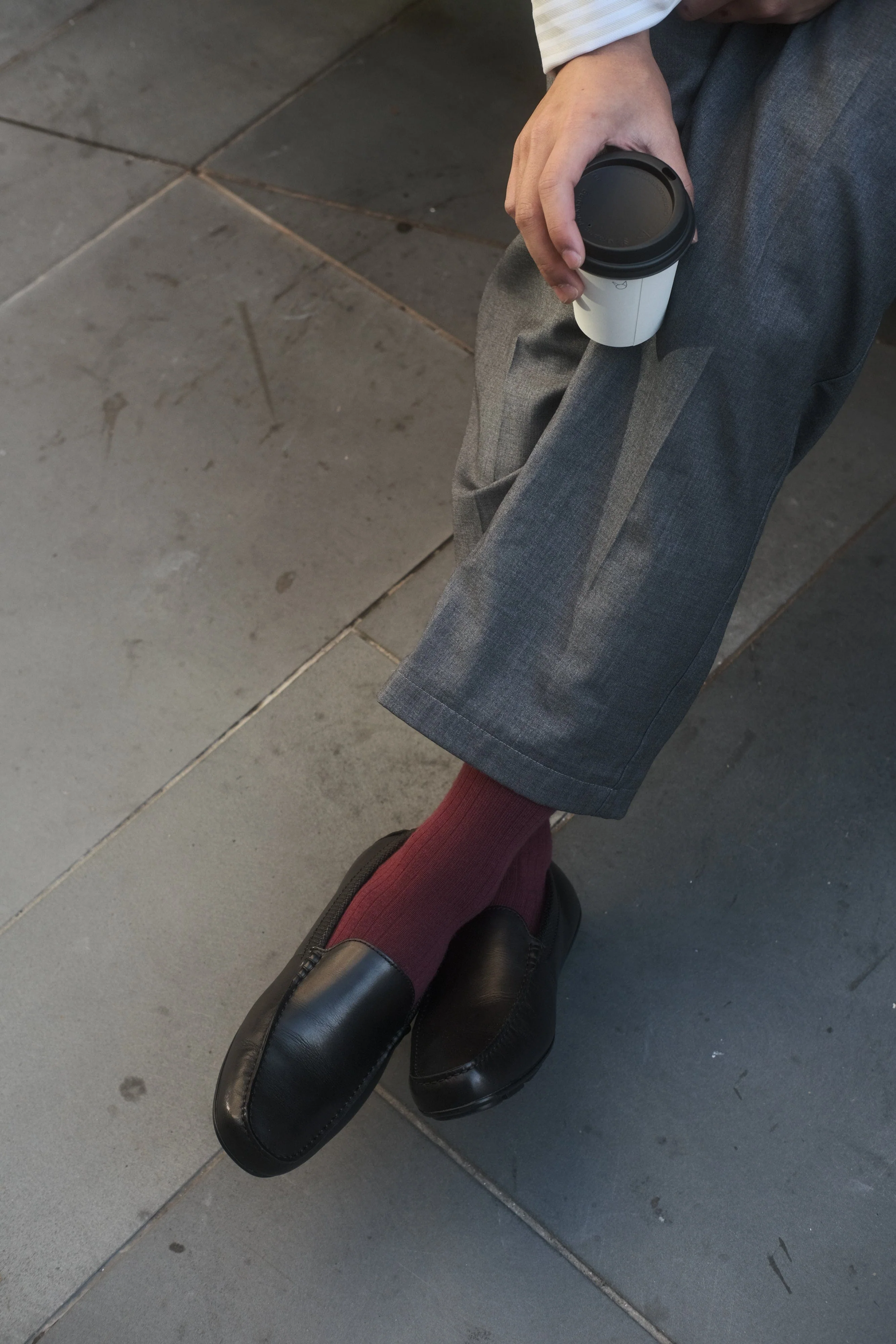 Cashmere-Merino Ribbed Crew Sock - Image 12