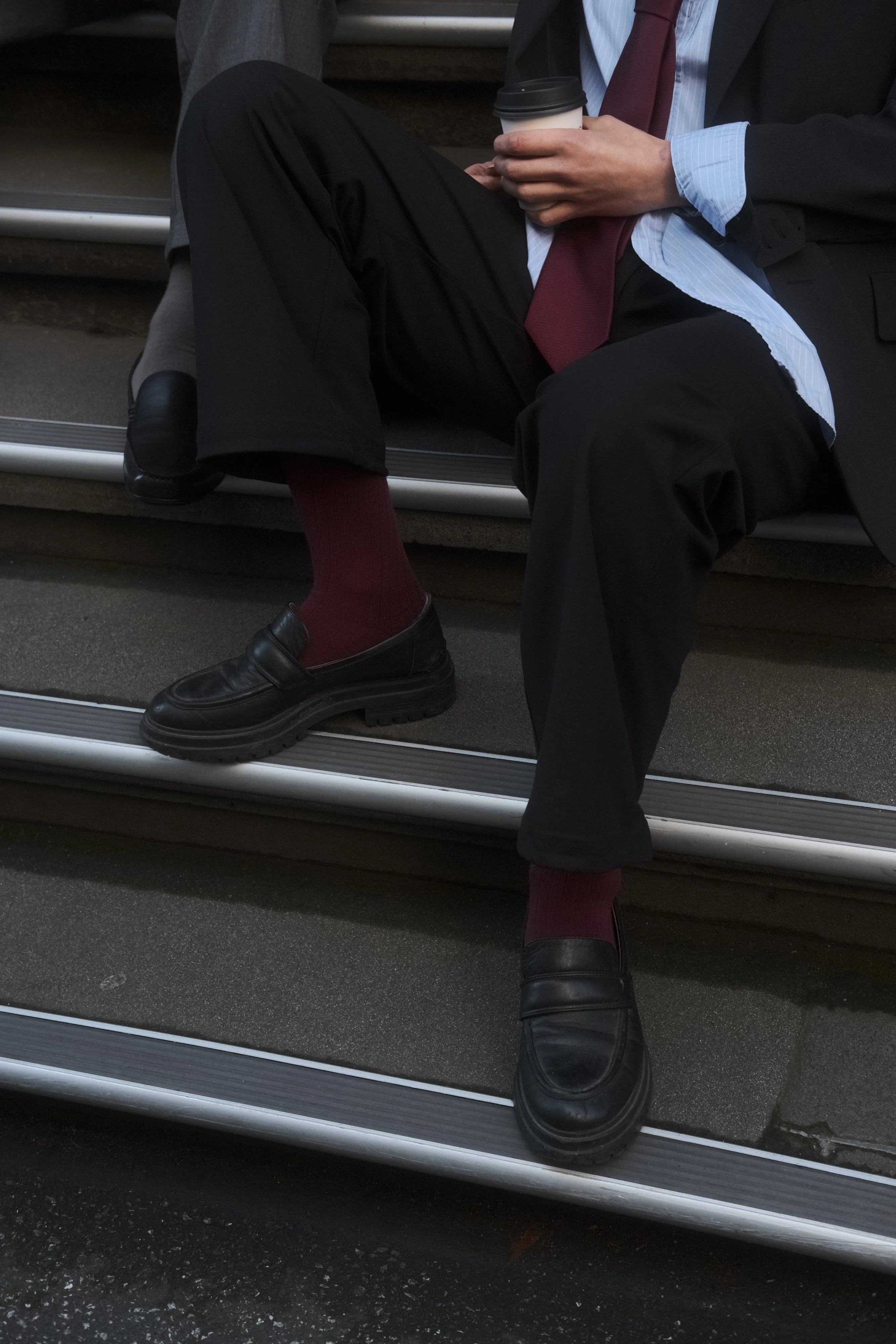 Cashmere-Merino Ribbed Crew Sock - Image 13