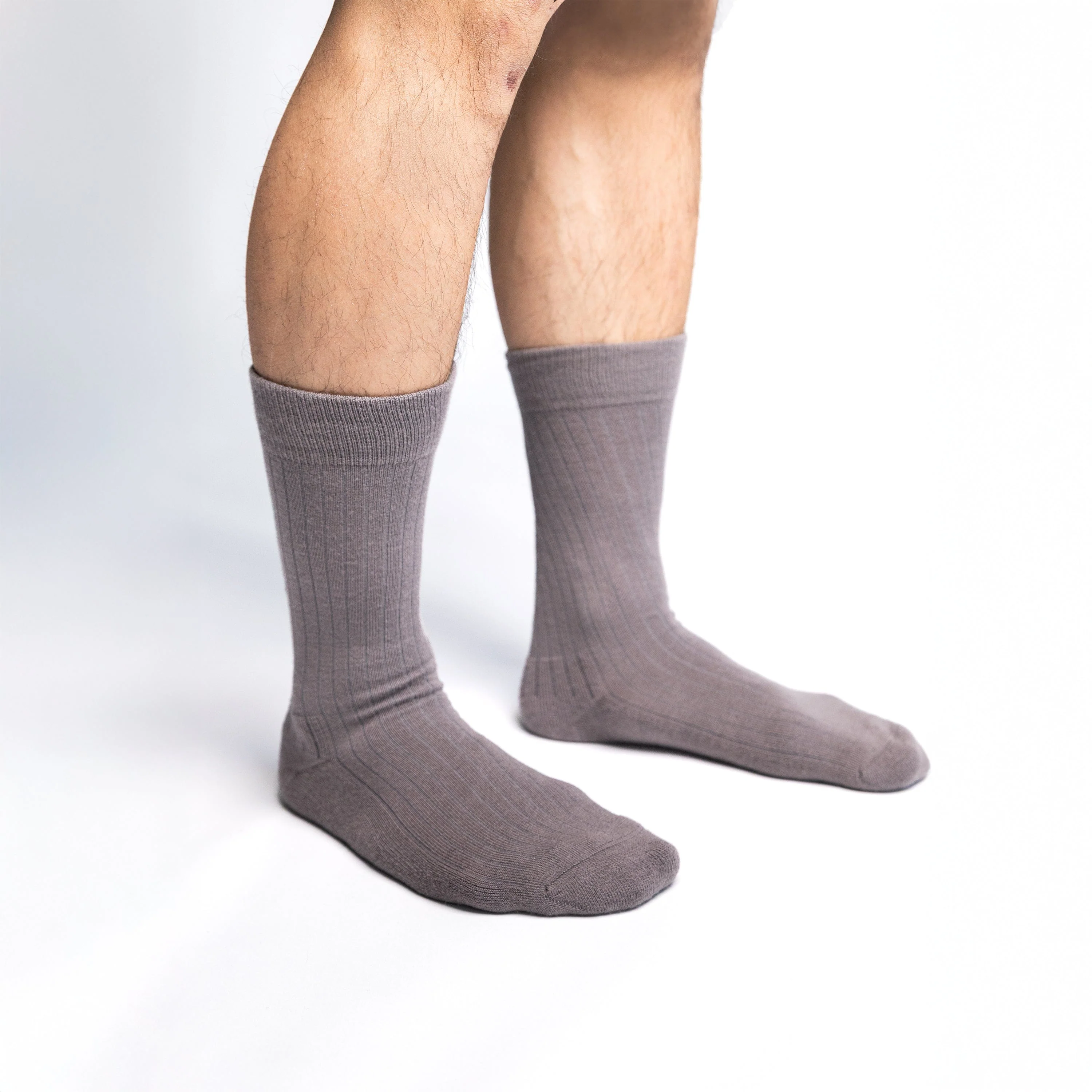 Cashmere-Merino Ribbed Crew Sock - Image 3