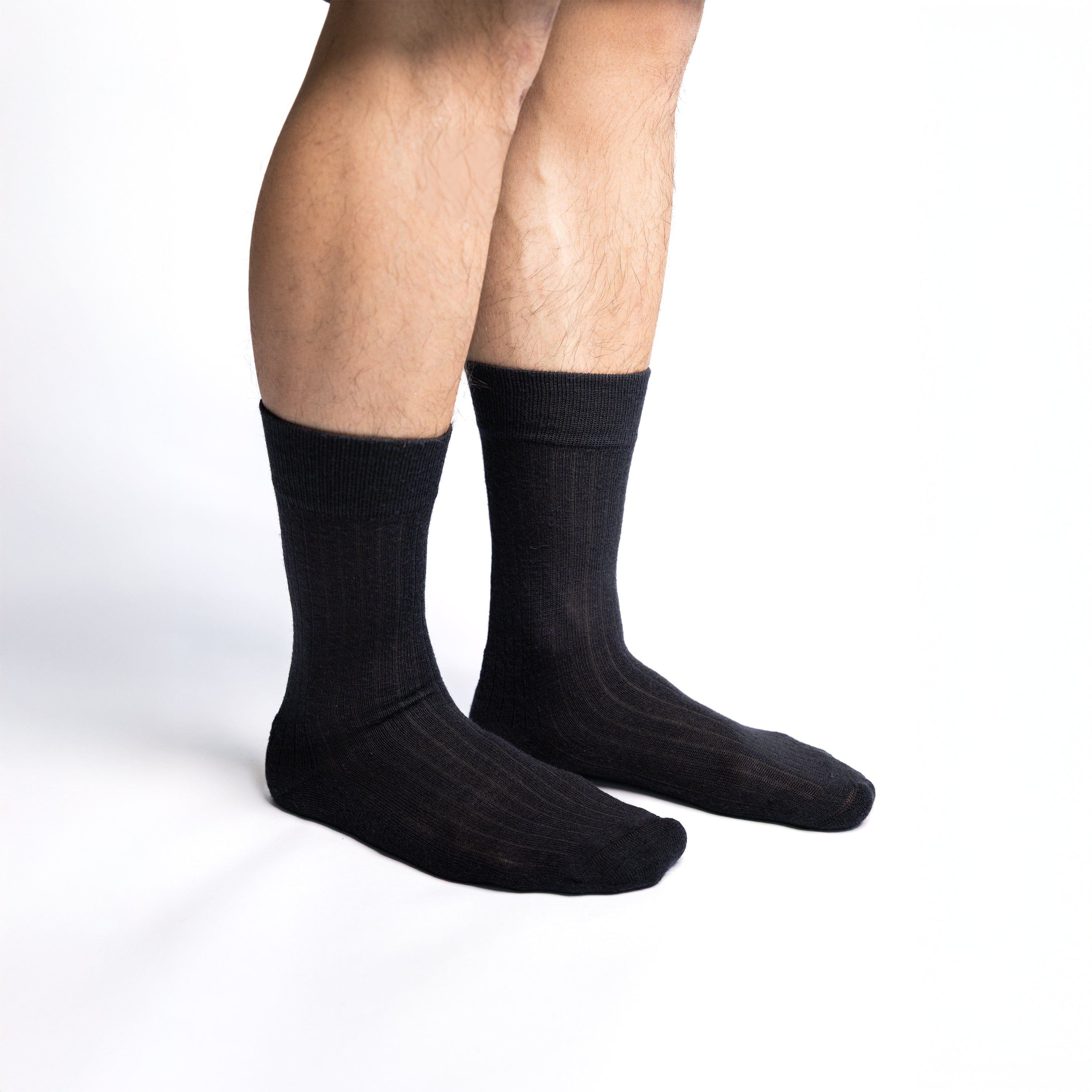 Cashmere-Merino Ribbed Crew Sock - Image 4