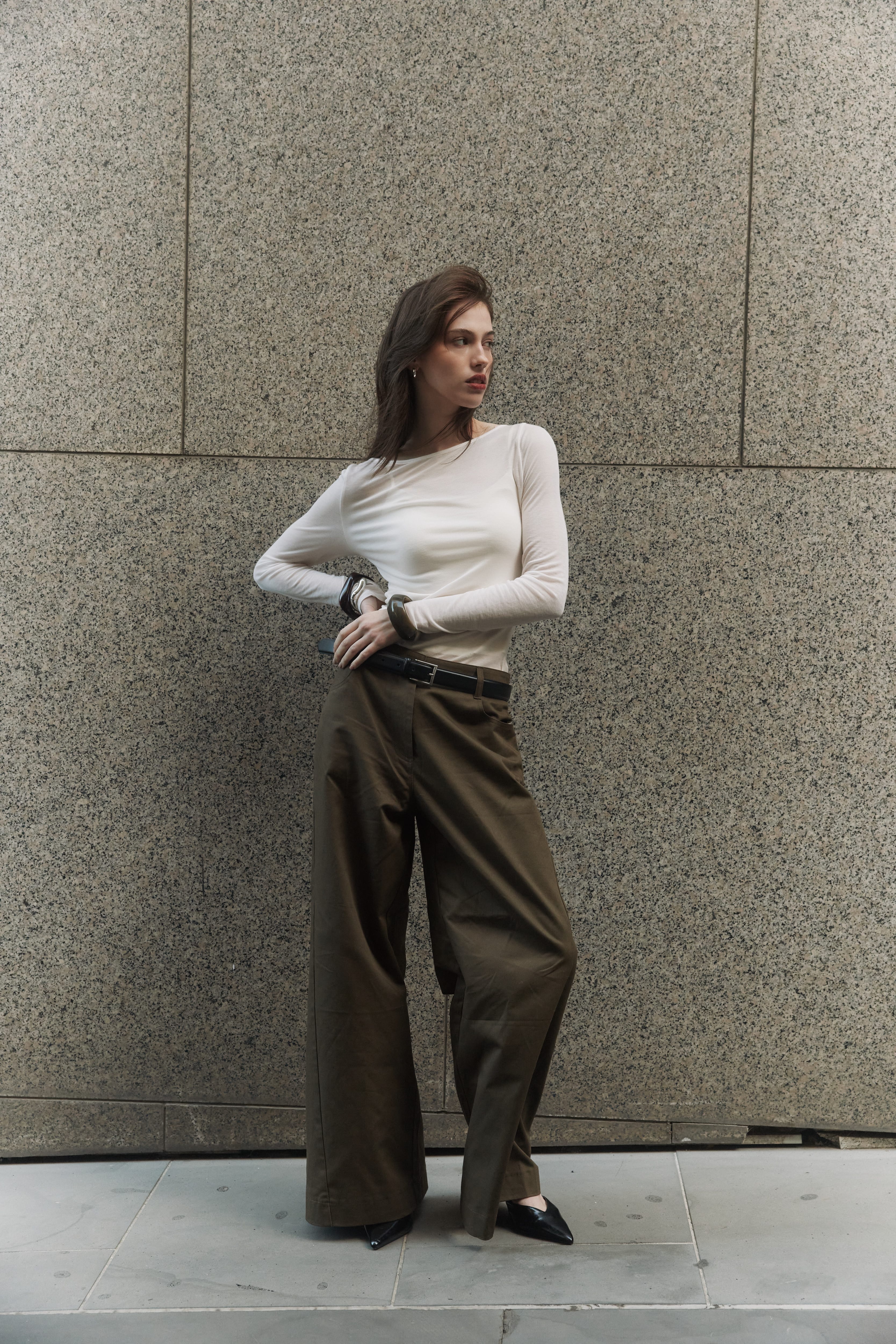 Women’s Cashmere-Blend Boat Long Sleeve - Image 5