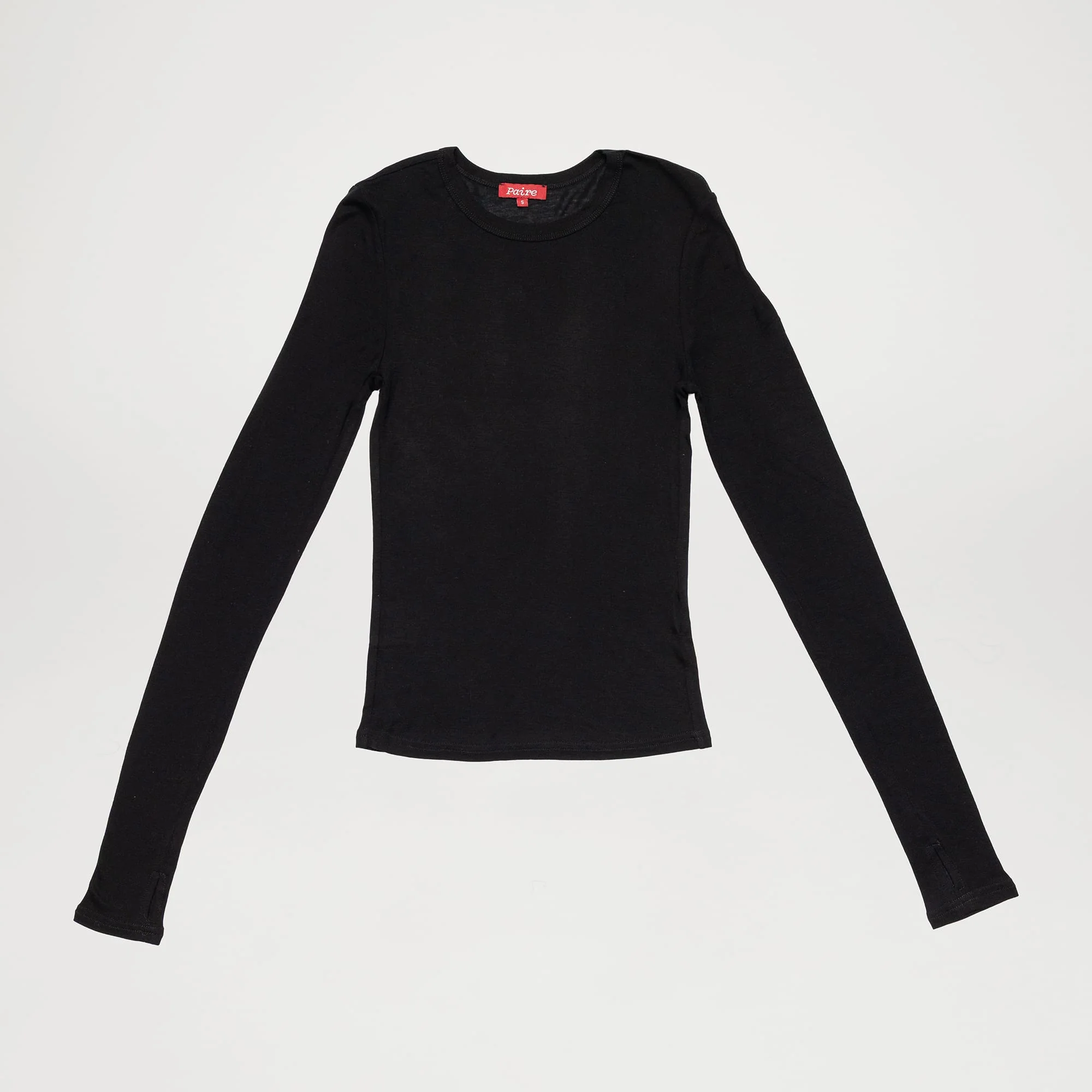 Women’s Cashmere-Blend Crew Long Sleeve - Image 3