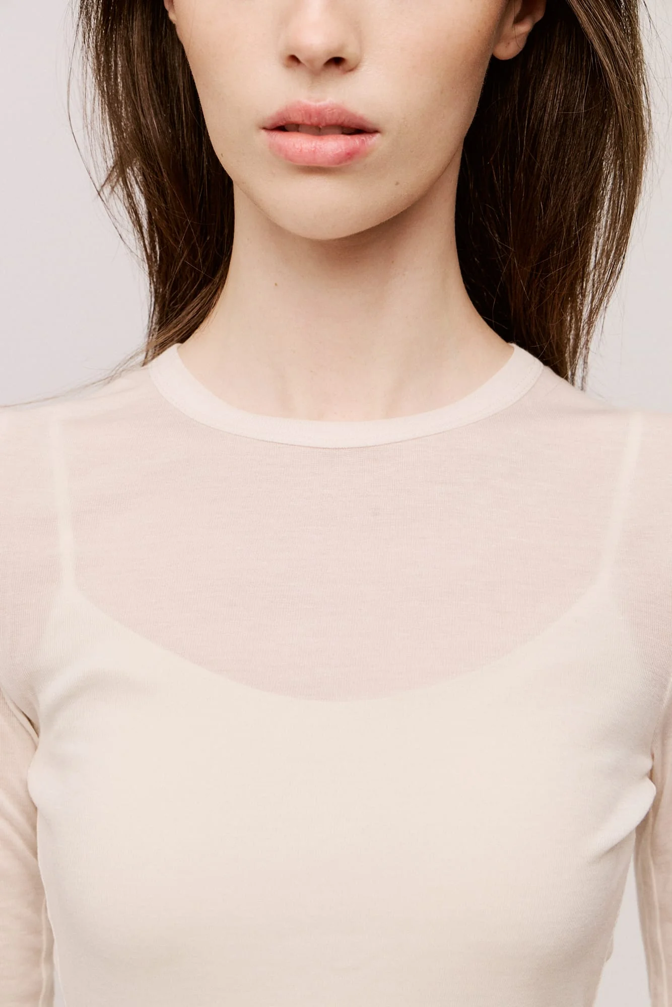 Women’s Cashmere-Blend Crew Long Sleeve - Image 8